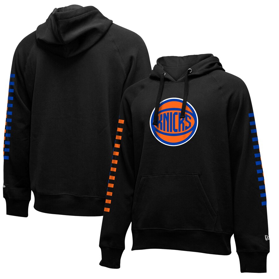 NBA New York Knicks New Era 201920 City Edition Pullover Hoodie Black->new york knicks->NBA Jersey